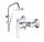 Душ гарнитура Gamma ZN1 + хромиран душ смесител Grohe BauLoop