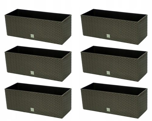  Prosperplast саксия 51 cm x 19 x 18,5 cm пластмасови нюанси на кафяво и бежово