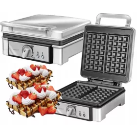  Гофретник MPM MGO-13, сребрист, 1400 W