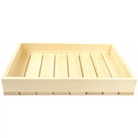    ДЕКОРАТИВНА ДЪРВЕНА КУТИЯ РЕНДОСАНА 40х30х6