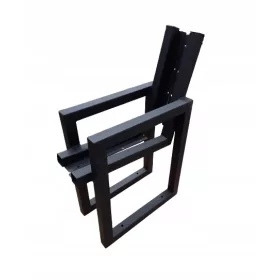   Градинска пейка - Пейка с метална облегалка 4 х 45 см