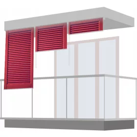    Външни ролетни щори за балкон/тераса 71x150