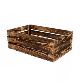    Дървена кутия Изгорени дървени кутии