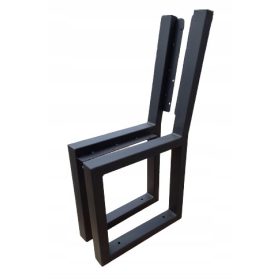   Градинска пейка - Пейка с метална облегалка 6 х 46 см