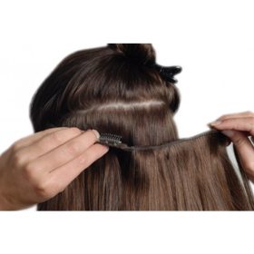    Шина дълга естествена кестенява коса Hair4you