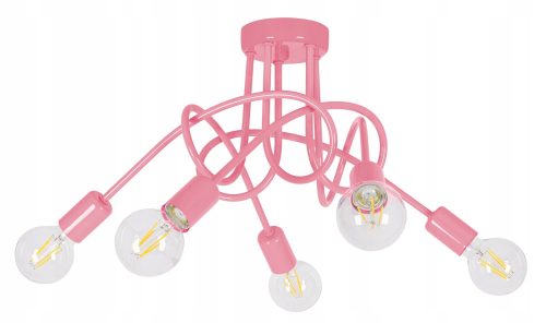  LED-ONE E27 плафон розово и лилаво