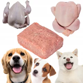    ЗАМРАЗЕНО месо за кучета, птици с кост, 10 кг БАРФ