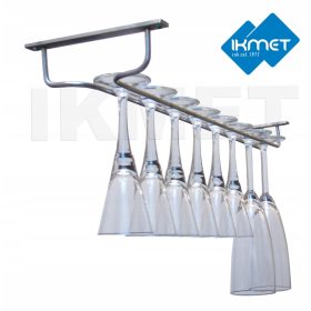   Стъклена закачалка от неръждаема стомана, водач 50 см