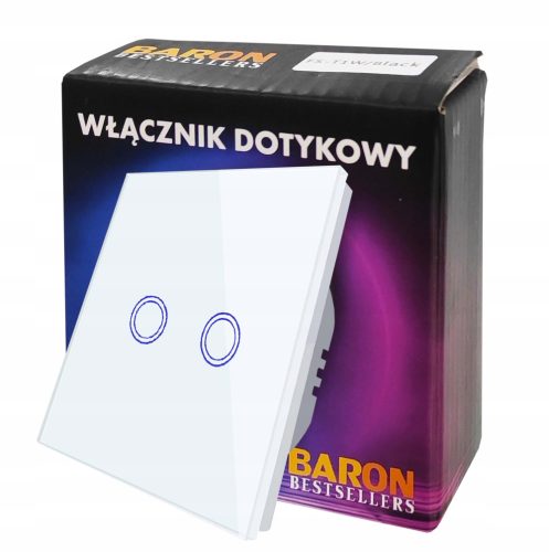 Двоен сензорен ключ BarON 2G БЯЛ