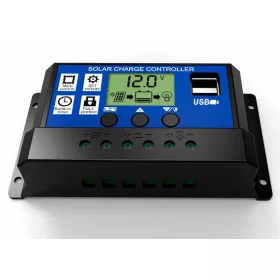   Контролер за зареждане 30A 12V 24V Соларен контролер