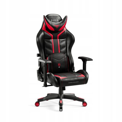  Diablo Chairs Геймърски стол X-RAY, черна и червена еко кожа