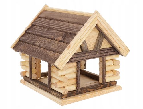  Дървена хранилка за птици Mazur 35x32x37 см