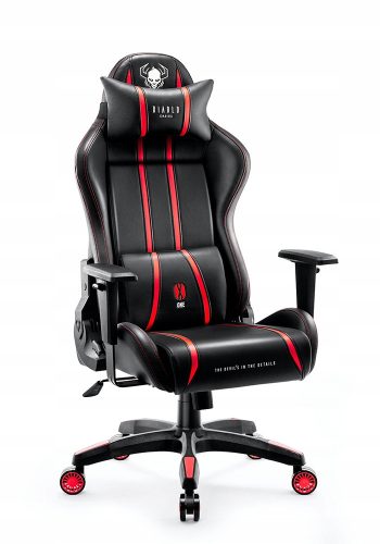  Геймърски стол Diablo Chairs X-One 2.0, черна и червена еко кожа