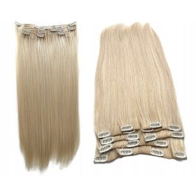    Шина, дълъг синтетичен косъм, светло русо, дамски остров за коса