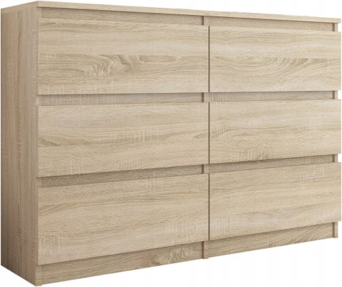  Mobene Модерен скрин 140 x 30 x 77 см, дъб сонома матиран