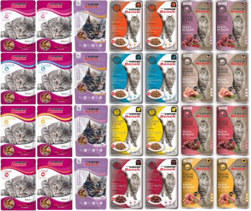  Мокра храна Super Benek микс от вкусове 2,56 кг
