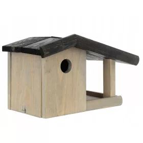    Дървена кутия за гнездене на птици, хранилка, къщичка