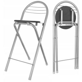  DglShop24 табуретка, черна, 79 см, ПДЧ