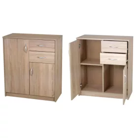    Скрин Matkam 2D2S 74 x 35 x 85 см дъб сонома мат