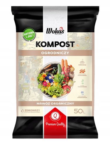 Градинска почва - Градински компост Wokas 50L наторява земята