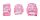 Комплекти протектори Croxer Fiber Pink XS