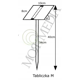    Свободностоящ плакет бял 100 х 40 см 10 бр.