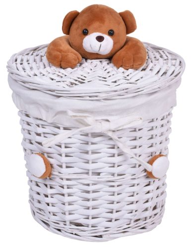  Gockowiak Teddy кошница за играчки 26 x 36 cm бяла