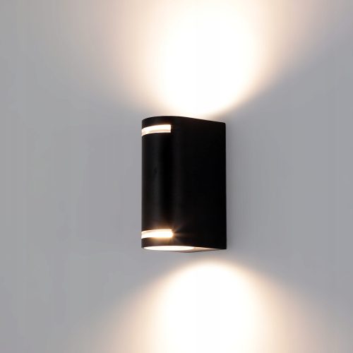 Градинска стенна лампа - Kwazar Luminaire градинска стенна лампа черна GU10 11 W