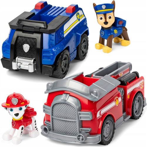  PAW PATROL MARSHALL CHASE + ПОЛИЦЕЙСКА КОЛА ПОЖАРНА КАМИОНА