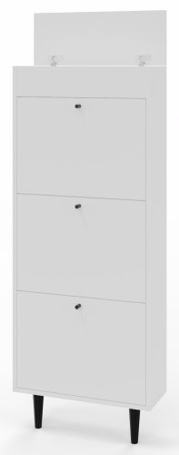  Шкаф за обувки Matkam 55 x 141 x 21 см бял
