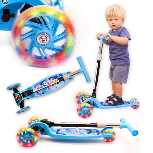  Триколесен скутер I Love Toys AS2LED син