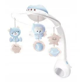    Музикална въртележка Infantino със синя проекция 3в1