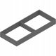  Предна част на чекмеджето Blum антрацит 50 x 3 x 5,1 см