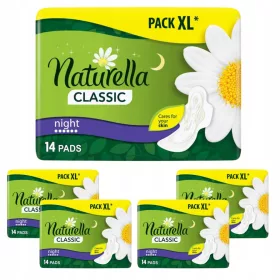    Naturella Classic Night дамски превръзки с крила 14 бр.