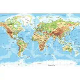   Фототапети фототапет карта на света Полша