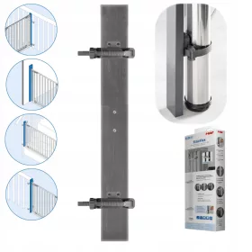    Парапет за врата, стълби Reer аксесоари нюанси на сиво и сребро