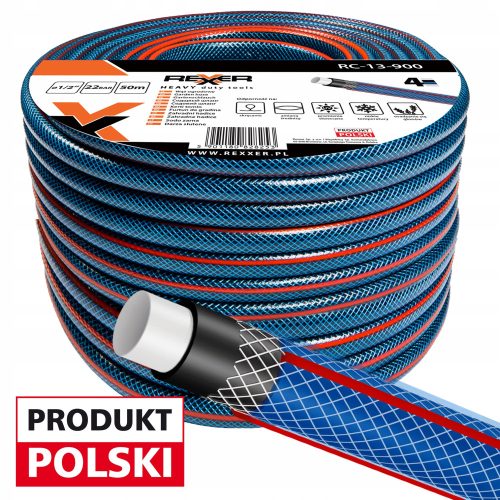  Rexxer RC-13-900 градински маркуч 1/2" 50м