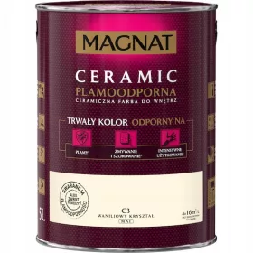   Керамична боя за стена Magnat 5л C3 Ванила кристал мат