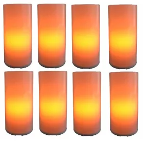   LED Вложки с Ефект на Пламък за Фенери - Комплект от 8 Броя + Батерии Безплатно