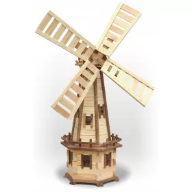    Градинска вятърна мелница Дървена вятърна мелница 170 см WK7