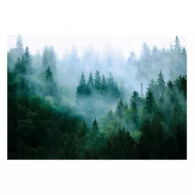   Фототапет за хол ГОРА В МОГ 3D дървета 368x254