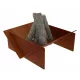  Градинска камина CORTEN STEEL 50x50x20см - VIRIDI