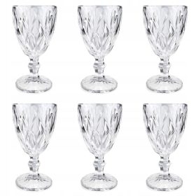   Чаши за вино - Чаши за бяло вино, чаши за червено вино, чаши за вода Affek Design Elise прозрачни 250 мл 6 бр.