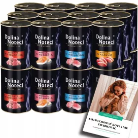    DOLINA NOTECI PREMIUM KOT WET Хранителен микс от вкусове 24 x 400g + EBOOK KOT