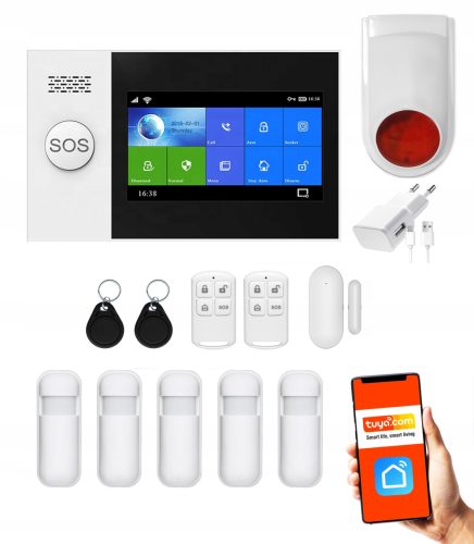 Безжичен GSM WiFi комплект аларма SMS TUYA APP