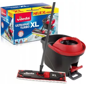   Vileda Ultramax Turbo XL кофа и плосък моп 42 см