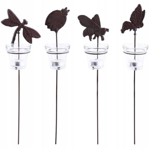  Esschert Design WL35 чугунени фенери, насекоми на козирка, 4 бр.