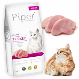   DOLINA NOTECI Piper Суха Храна ЗА КОТКИ ПУЙКА 3 кг