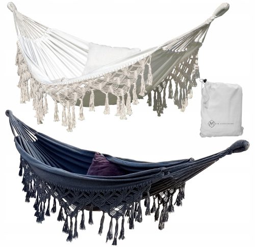 Хамак - Хамак без прът am-gardenhome графит екрю 250 кг 280 х 150