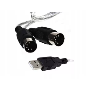   NTIinnovations двустранен MIDI USB интерфейс 2м